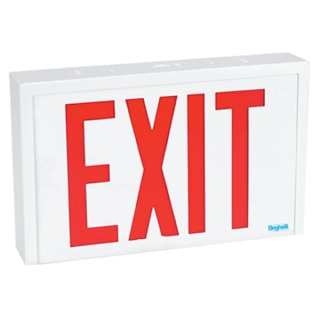 Beghelli Combo Emergency Light and Exit Sign, STXC612LGU-2LR5.4W-120277V STXC612LGU-2LR5.4W-120277V